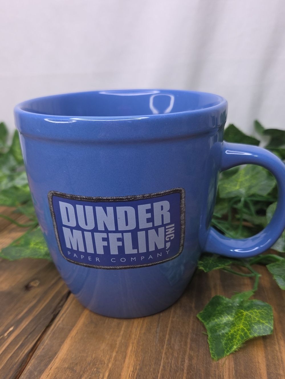 Dunder Mifflin. Blue Ceramic Coffee Mug. Like New
